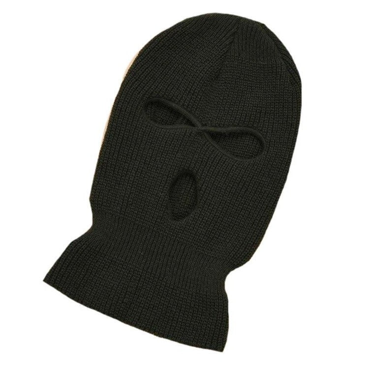 Full Face Cover Mask Three 3 Hole Balaclava Knit Hat Army Tactical CS Winter Ski Cycling Mask Beanie Hat Scarf Warm Face Masks URB1™ Vêtements Streetwear URB1™ Vêtements Streetwear full