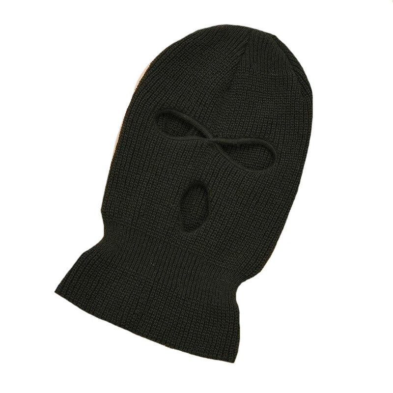 Full Face Cover Mask Three 3 Hole Balaclava Knit Hat Army Tactical CS Winter Ski Cycling Mask Beanie Hat Scarf Warm Face Masks URB1™ Vêtements Streetwear URB1™ Vêtements Streetwear full