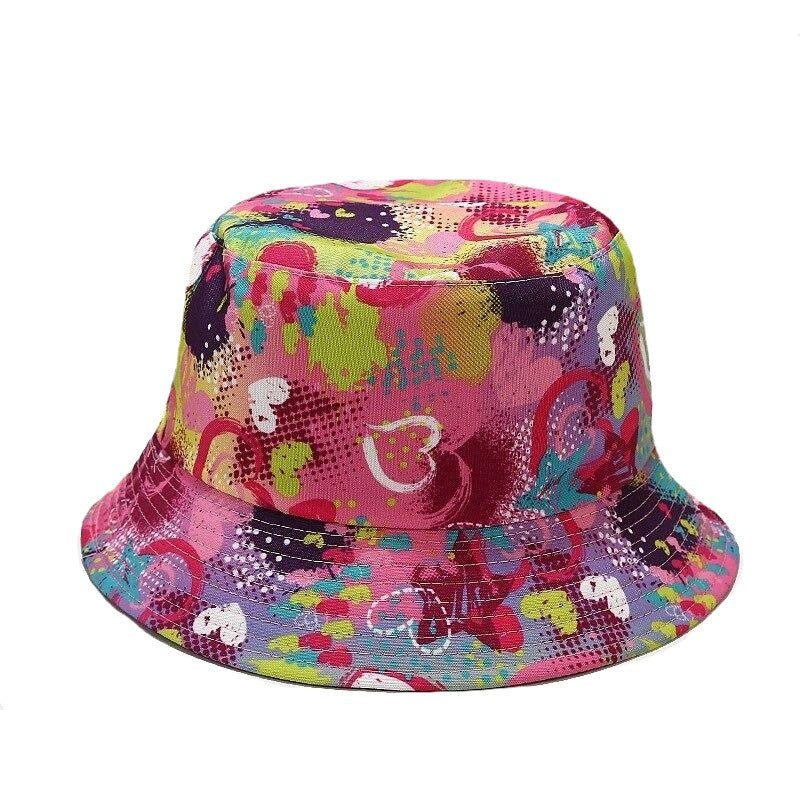 2021 Women's Cap Ins New Bucket Hat Botanical Flower Print Fisherman Hat For Women Spring Summer Outdoor Sun Protection Hat Men URB1™ Vêtements Streetwear URB1™ Vêtements Streetwear 202