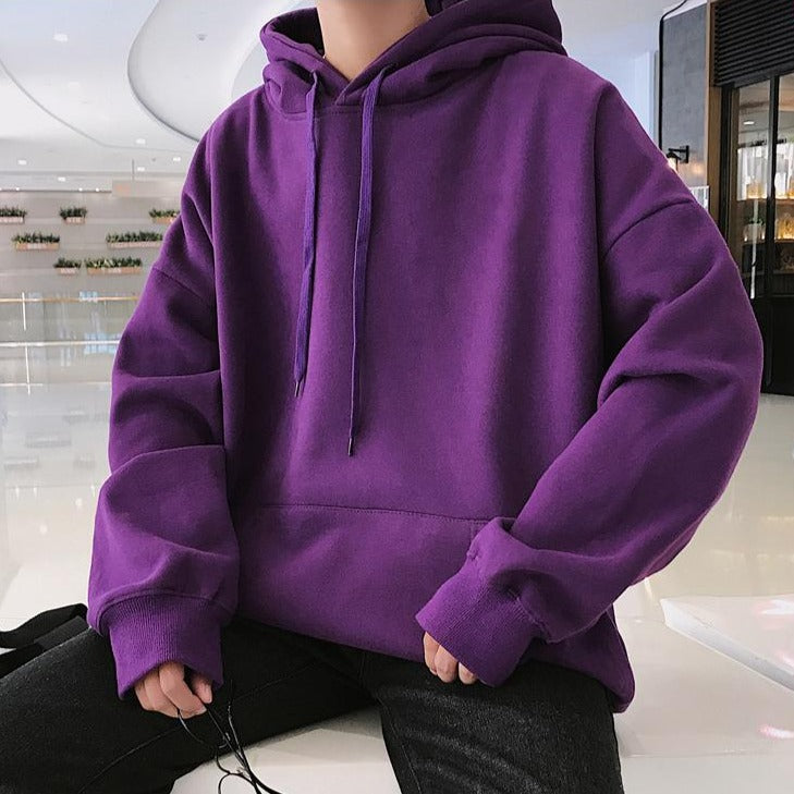 LAPPSTER Men Fleece Colorful Hoodies 2019 Autumn Mens Hip Hop Solid Hooded Sweatshirts Korean Fashions Black Winter Hoodie URB1™ Vêtements Streetwear URB1™ Vêtements Streetwear lappster