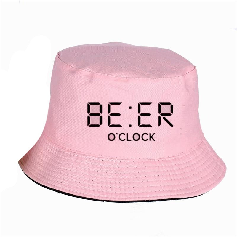 THE COOLMIND 100% cotton funny BEER OCLOCK print Bucket Hat cool summer funny Sunscreen Hats Women Men fisherman hat URB1™ Vêtements Streetwear URB1™ Vêtements Streetwear the-coolmind-1