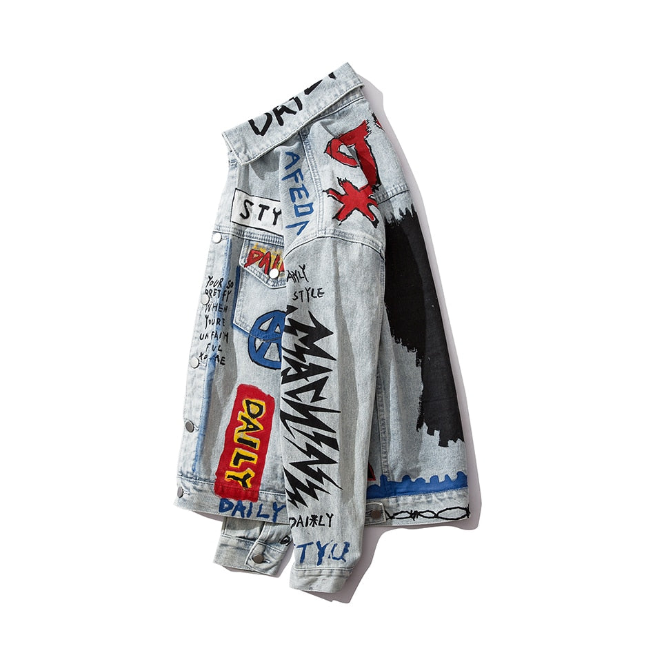 "STYLE" Veste en jean denim - URB1™ - URB1™ Vêtements Streetwear mode boutique streetwear shop