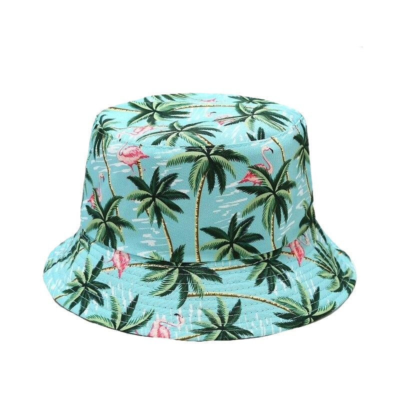 2021 Women's Cap Ins New Bucket Hat Botanical Flower Print Fisherman Hat For Women Spring Summer Outdoor Sun Protection Hat Men URB1™ Vêtements Streetwear URB1™ Vêtements Streetwear 202