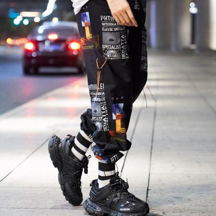 Una Reta Streetwear Joggers Men New Print Loose Pants Men Hip Hop Cargo Pants Elastic Waist Harajuku Couple Pants URB1™ Vêtements Streetwear URB1™ Vêtements Streetwear una-reta-streetwe
