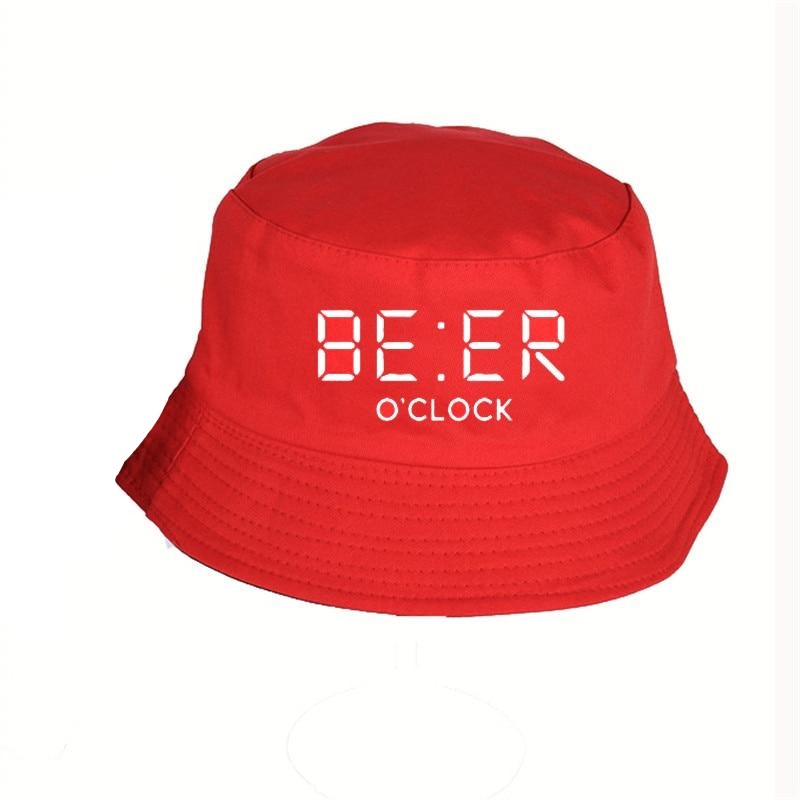THE COOLMIND 100% cotton funny BEER OCLOCK print Bucket Hat cool summer funny Sunscreen Hats Women Men fisherman hat URB1™ Vêtements Streetwear URB1™ Vêtements Streetwear the-coolmind-1