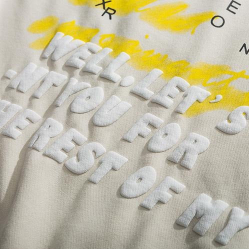 "HAC" Sweatshirt Hoodie à capuche Beige - URB1™ - URB1™ Vêtements Streetwear mode boutique streetwear shop