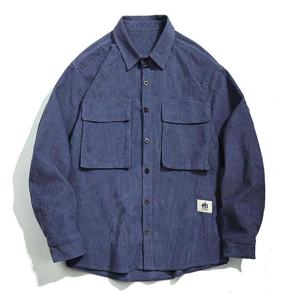 LACIBLE Hip Hop Parka Corduroy Jackets Men Women Streetwear Pocket decoration Jacket 2020 Winter Harajuku Corduroy Jackets URB1™ Vêtements Streetwear URB1™ Vêtements Streetwear lacible-