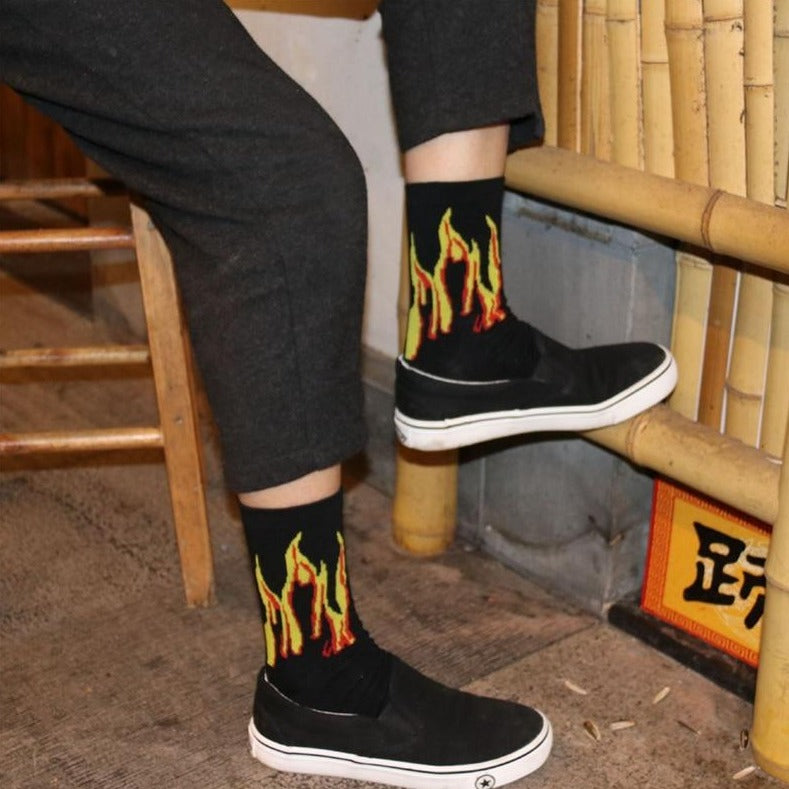 Harajuku Men's Humor Words Printing Socks Ulzzang Hip Hop Street Skateboard Unisex Crew Lovers' Happy Sokkem Dropship 2Pcs=1Pair URB1™ Vêtements Streetwear URB1™ Vêtements Streetwear ha