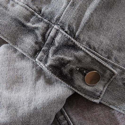 "BF.BORFEND" Veste en jean Denim Gris - URB1™ - URB1™ Vêtements Streetwear mode boutique streetwear shop