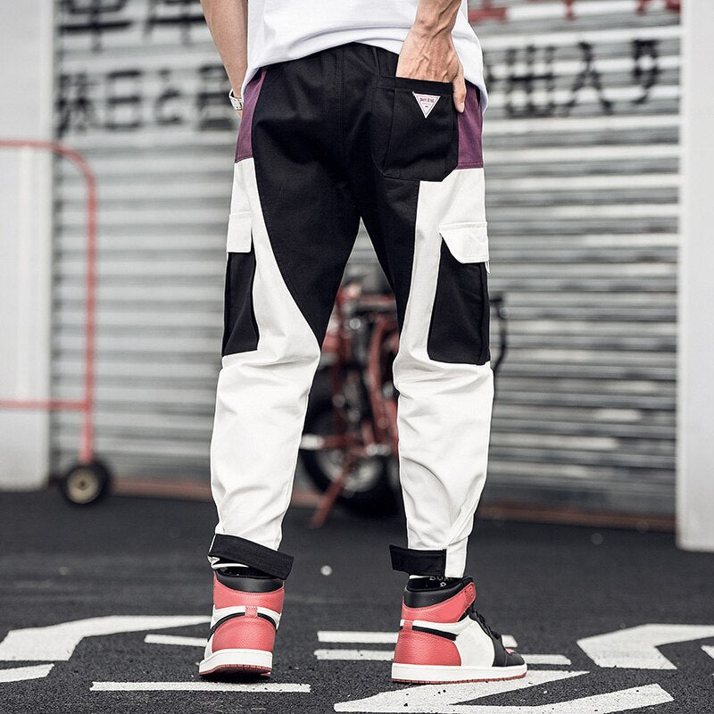 "PATCH WK" Pantalon cargo Streetwear Violet - URB1™ - URB1™ Vêtements Streetwear mode boutique streetwear shop