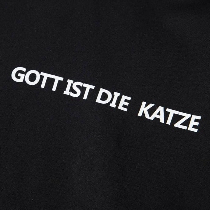 "GOTT IST DIE KATZE" Sweatshirt Hoodie à capuche - URB1™ - URB1™ Vêtements Streetwear mode boutique streetwear shop