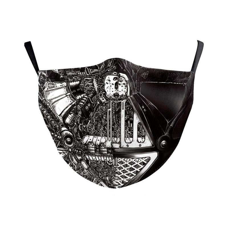 NADANBAO Adult Kid Star War Cosplay Print Face Mask Adult Kid Washable Masks Fabric Reusable PM2.5 Filters Dust Proof URB1™ Vêtements Streetwear URB1™ Vêtements Streetwear nadanbao-adul