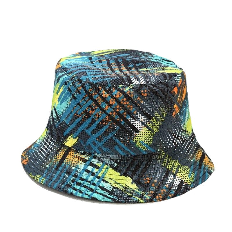 2021 Women's Cap Ins New Bucket Hat Botanical Flower Print Fisherman Hat For Women Spring Summer Outdoor Sun Protection Hat Men URB1™ Vêtements Streetwear URB1™ Vêtements Streetwear 202