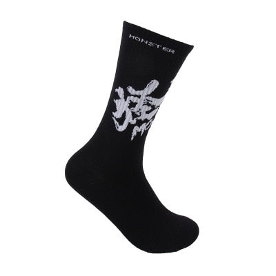 Streetwear Socks Men Stripe Compression Mens Sock White Black Happy Letter Crew Cotton Warm Korean Funny Novelty Harajuku Casual URB1™ Vêtements Streetwear URB1™ Vêtements Streetwear st
