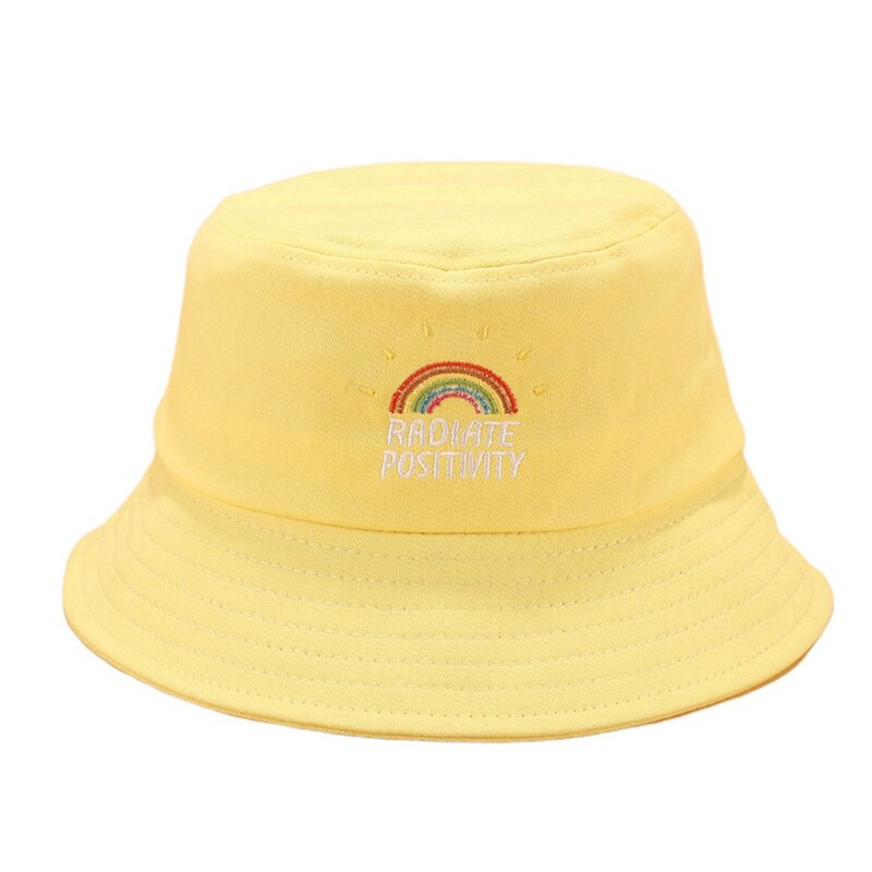 5 Colors Unisex Cute Rainbow Embroidered Fisherman Hat Collapsible Sun Hat Bucket Hat Sun Caps Women Casual Bucket Hat URB1™ Vêtements Streetwear URB1™ Vêtements Streetwear 5-colors-uni