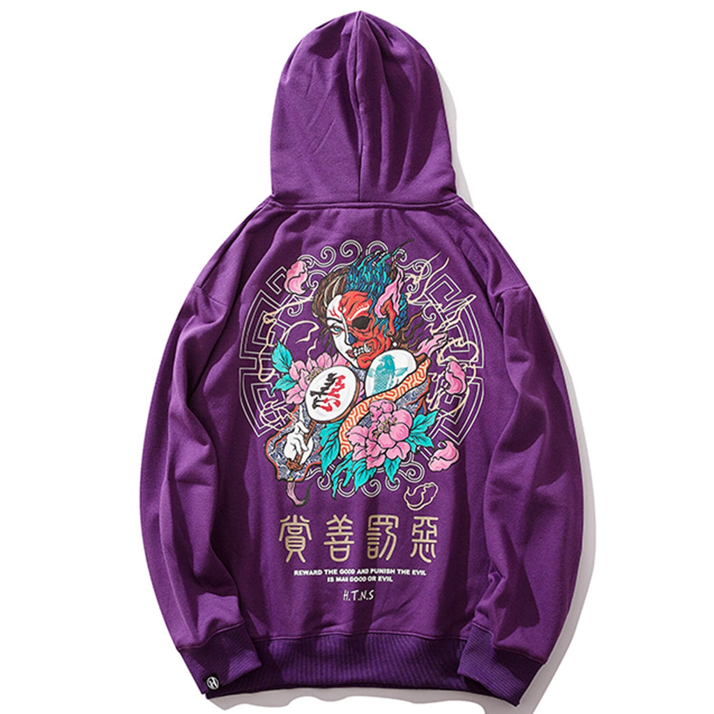 Aelfric Eden Good and Evil Printed Men Hooded Sweatshirts 2019 Winter Harajuku Casual Cotton Pullover Fashion Streetwear Hoodies URB1™ Vêtements Streetwear URB1™ Vêtements Streetwear ae