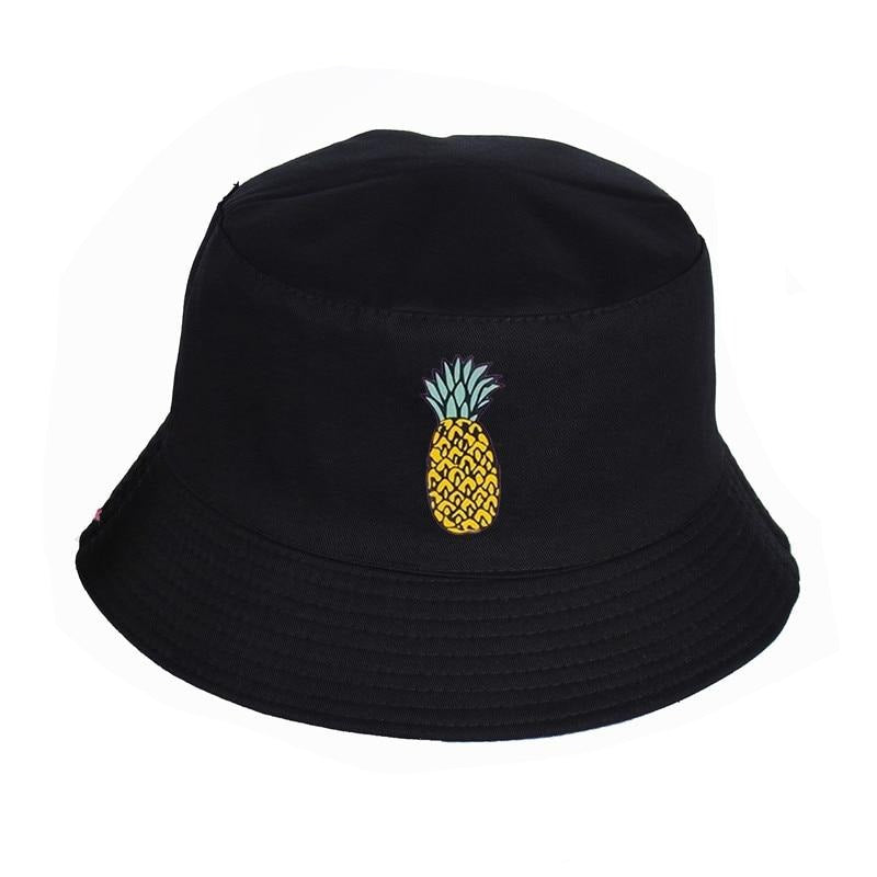 new pineapple logo print Print Mens Womens Panama Bucket Hat High Quality novel Cap Summer Cap Sun Visor Fishing Fisherman Hat URB1™ Vêtements Streetwear URB1™ Vêtements Streetwear new-