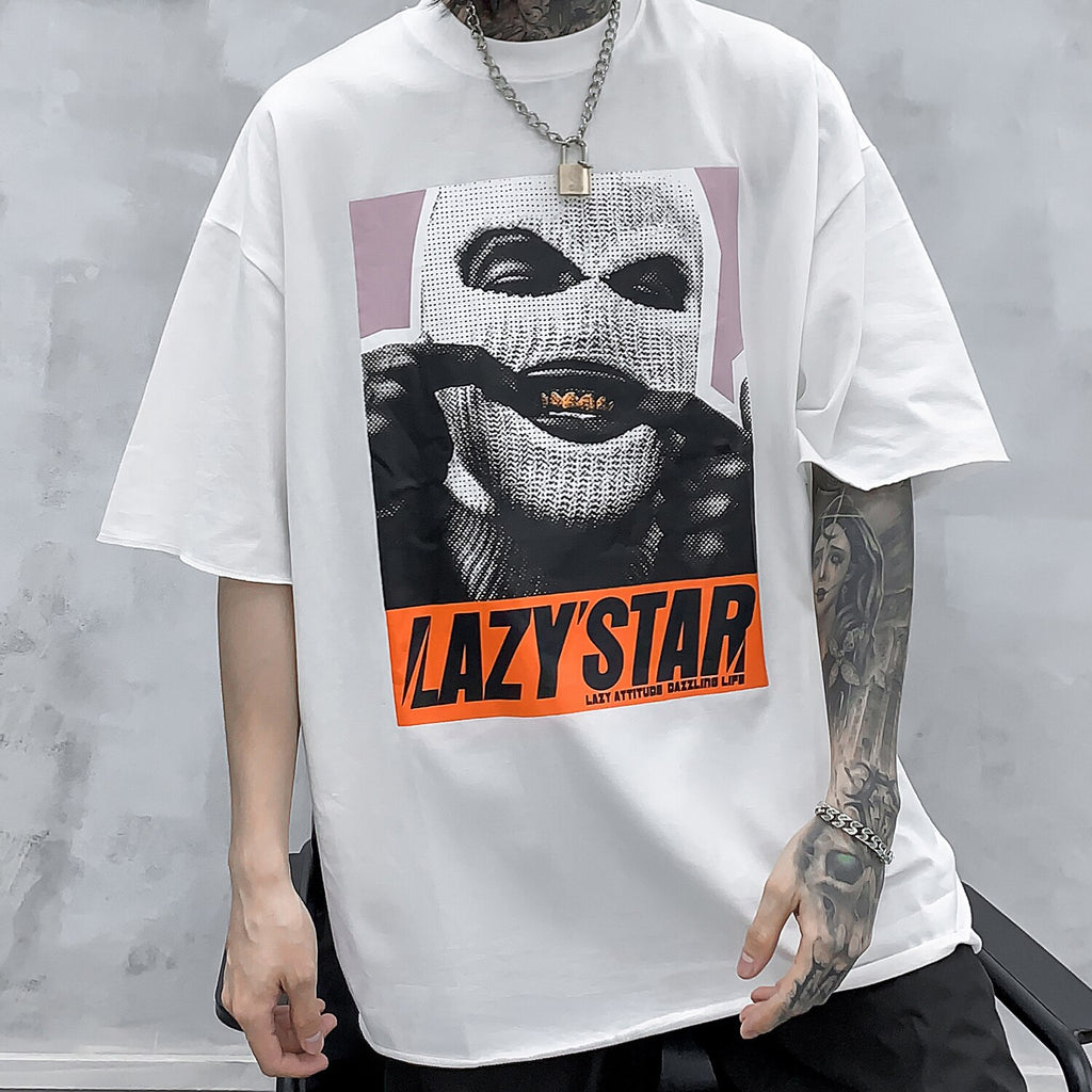 Aelfric Eden Hip Hop Mask Clown Printed Mens T Shirt Harajuku Fashion Male Short Sleeve 2020 Casual Cotton Tops Tees Streetwear - URB1™ Vêtements Streetwear mode boutique streetwear shop