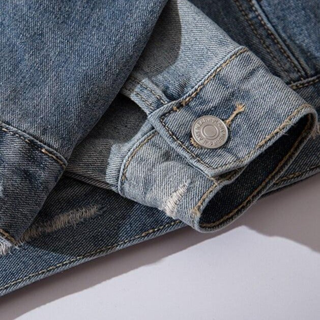 "BLUES" Veste en jean denim - URB1™ - URB1™ Vêtements Streetwear mode boutique streetwear shop