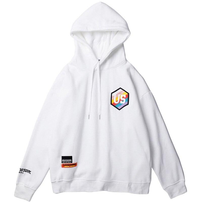 2019 Mens Hip Hop Hoodie Sweatshirt Embroidery Letter Japanese Harajuku Hoodies Pullover Streetwear Autumn Casual Hoodie Cotton - URB1™ Vêtements Streetwear mode boutique streetwear shop
