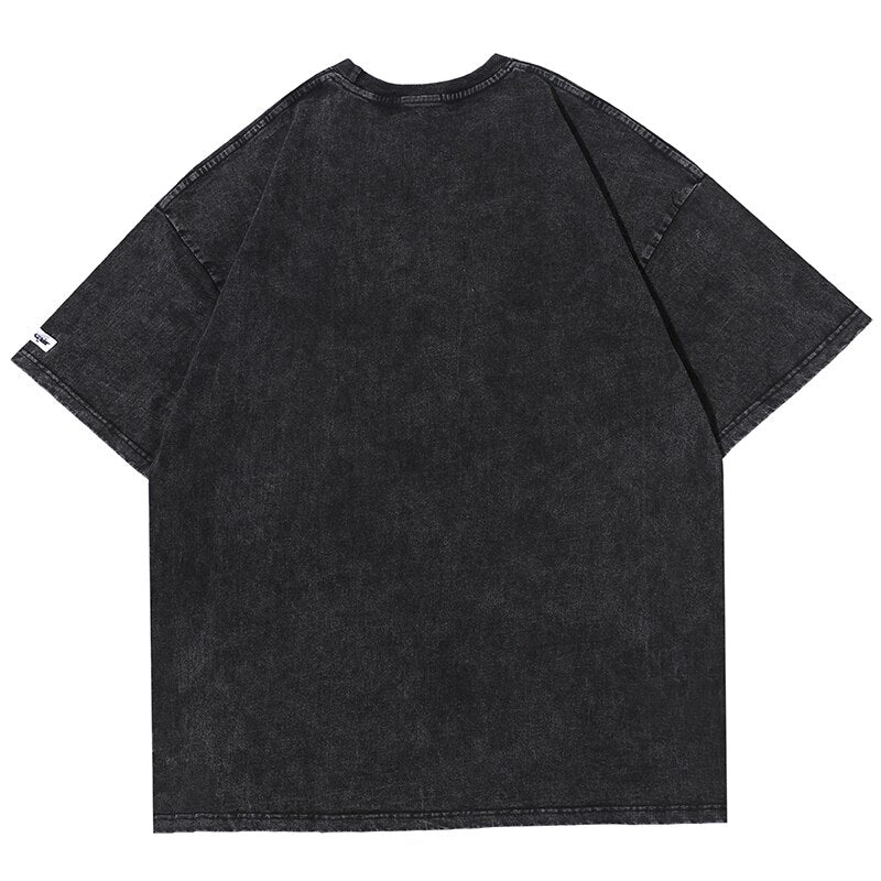 Aolamegs Men T Shirt Cool Letter Printing Harajuku High Street Cotton Punk Hip Hop Style Oversize Rock Hipster Streetwear Summer URB1™ Vêtements Streetwear URB1™ Vêtements Streetwear ao