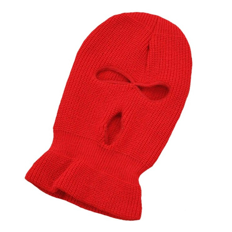 Full Face Cover Mask Three 3 Hole Balaclava Knit Hat Army Tactical CS Winter Ski Cycling Mask Beanie Hat Scarf Warm Face Masks URB1™ Vêtements Streetwear URB1™ Vêtements Streetwear full