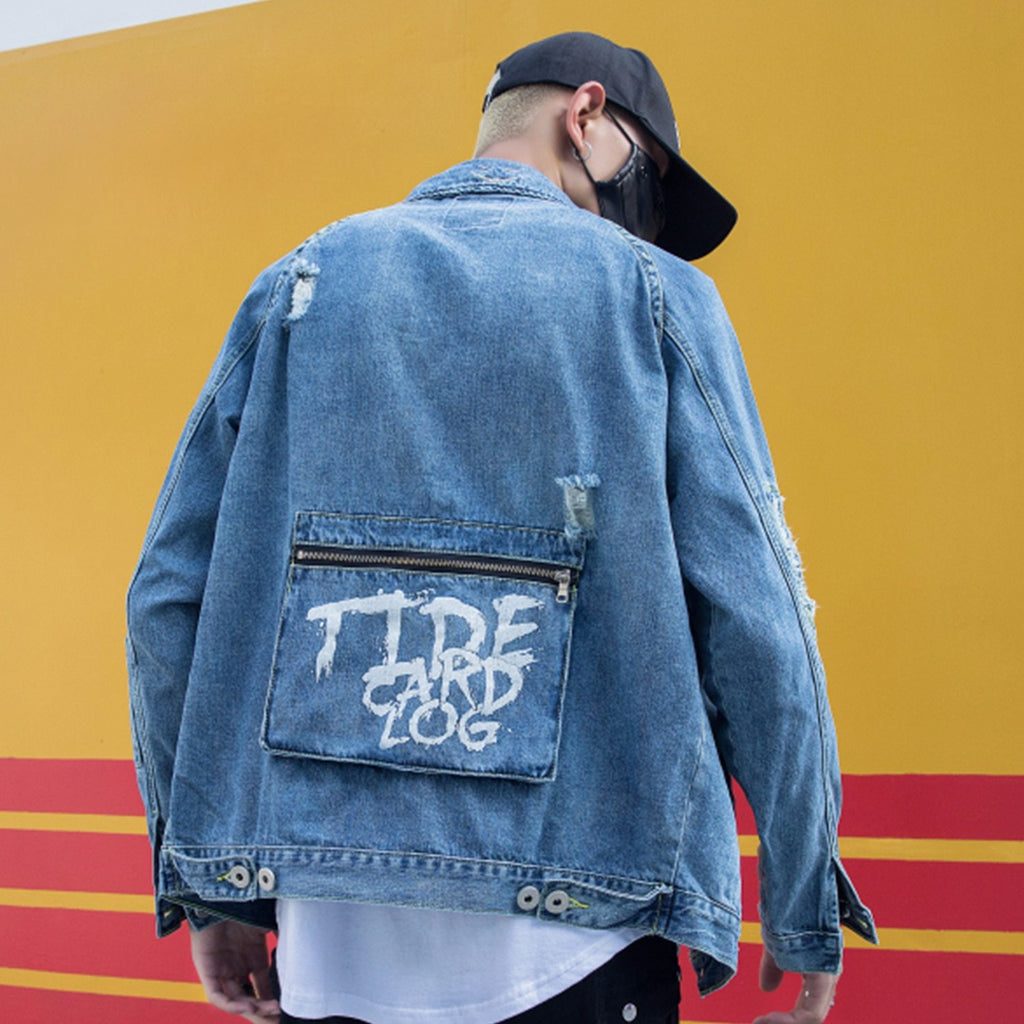"TCL" Veste en Jean denim - URB1™ - URB1™ Vêtements Streetwear mode boutique streetwear shop