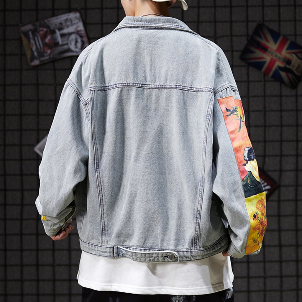 "VAN GOGH" Veste en jean denim - URB1™ - URB1™ Vêtements Streetwear mode boutique streetwear shop