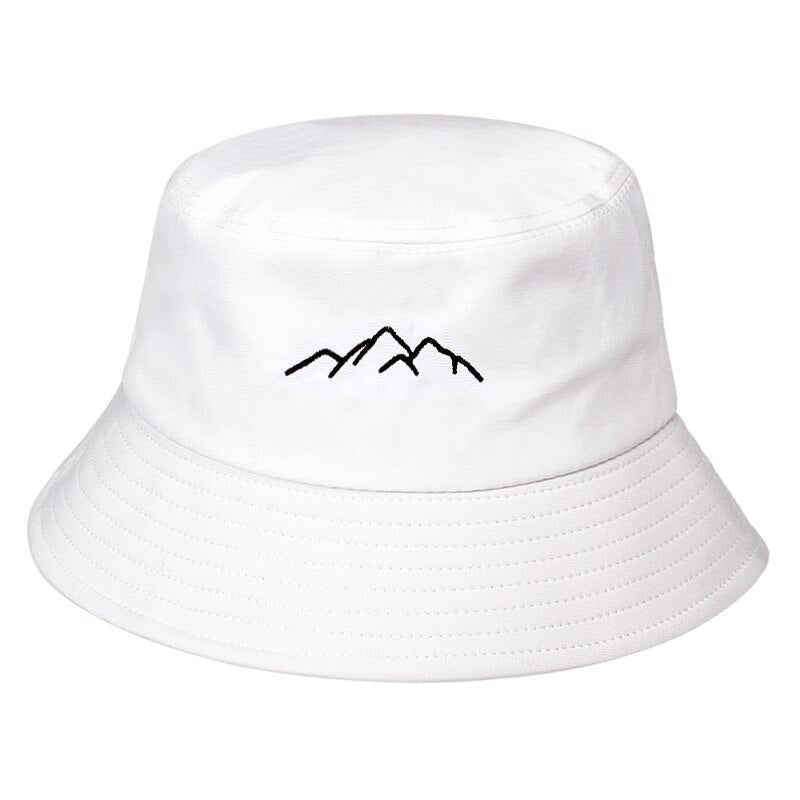 spring summer fisherman hat outdoor shade bucket hat Mountain range embroidery hat cotton hat fashion panama sun hats bucket hat URB1™ Vêtements Streetwear URB1™ Vêtements Streetwear sp