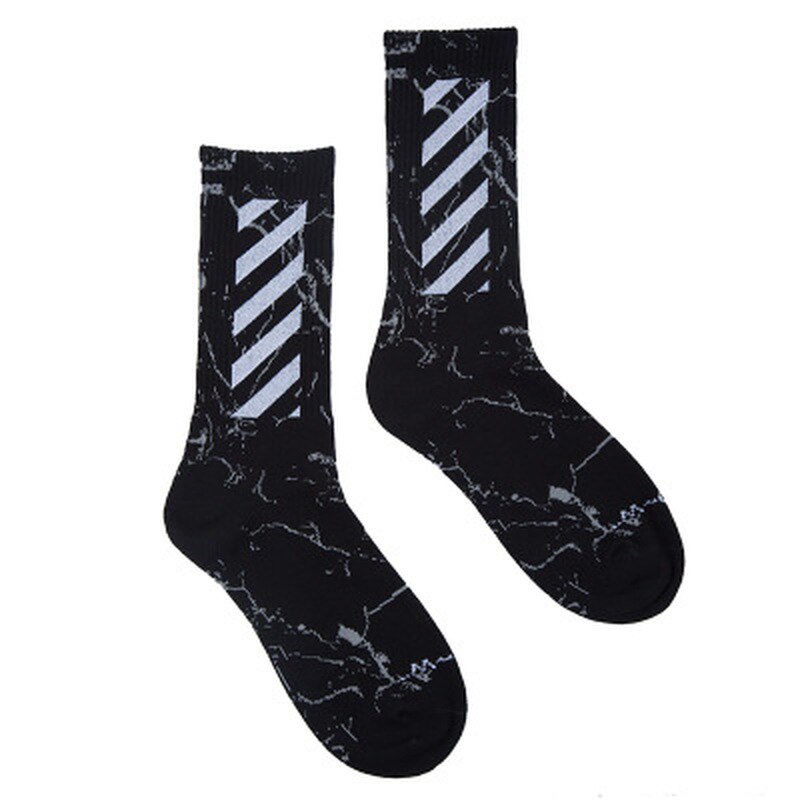 Streetwear Socks Men Stripe Compression Mens Sock White Black Happy Letter Crew Cotton Warm Korean Funny Novelty Harajuku Casual URB1™ Vêtements Streetwear URB1™ Vêtements Streetwear st