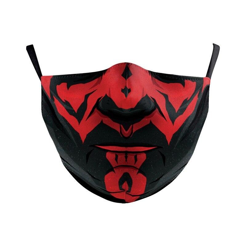 NADANBAO Adult Kid Star War Cosplay Print Face Mask Adult Kid Washable Masks Fabric Reusable PM2.5 Filters Dust Proof URB1™ Vêtements Streetwear URB1™ Vêtements Streetwear nadanbao-adul