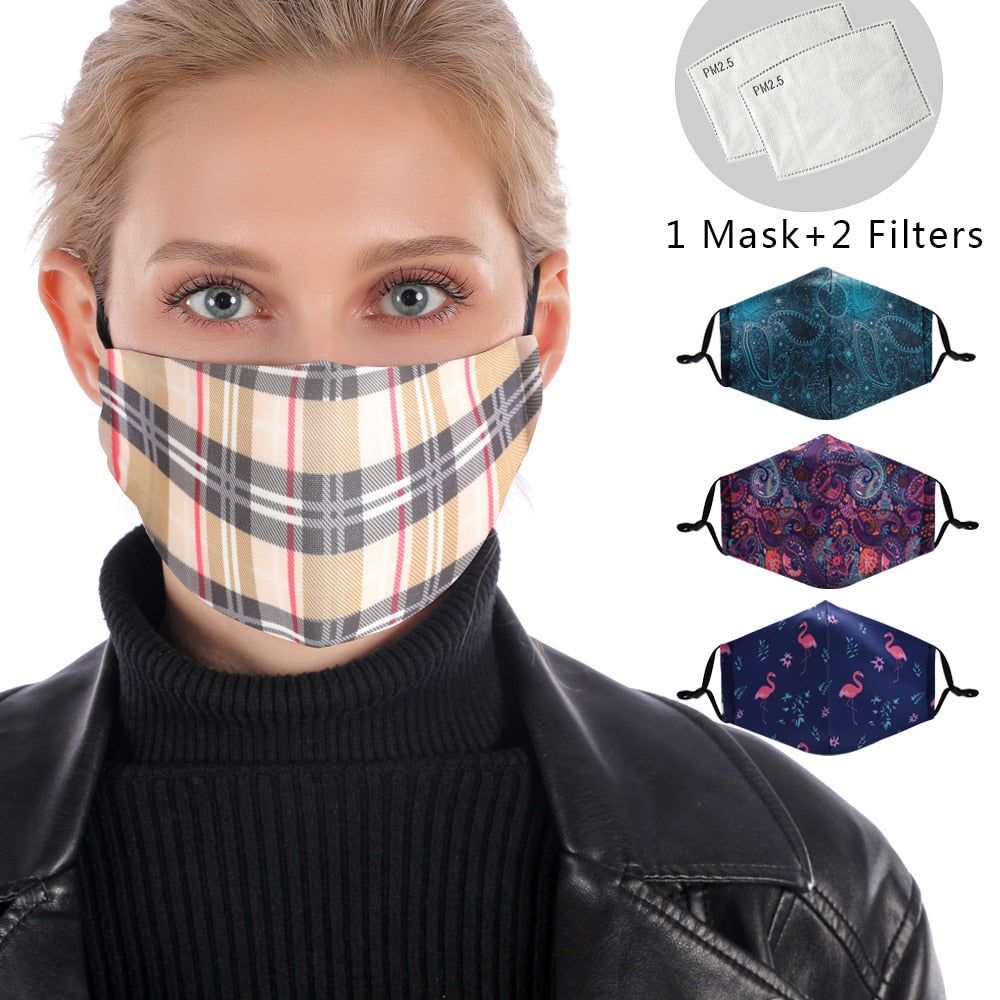 Reusable Mouth Mask Washable British Protective PM2.5 Filter Mask Anti Dust Face Mask Windproof Mouth-muffle Anti Flu Mask URB1™ Vêtements Streetwear URB1™ Vêtements Streetwear reusable