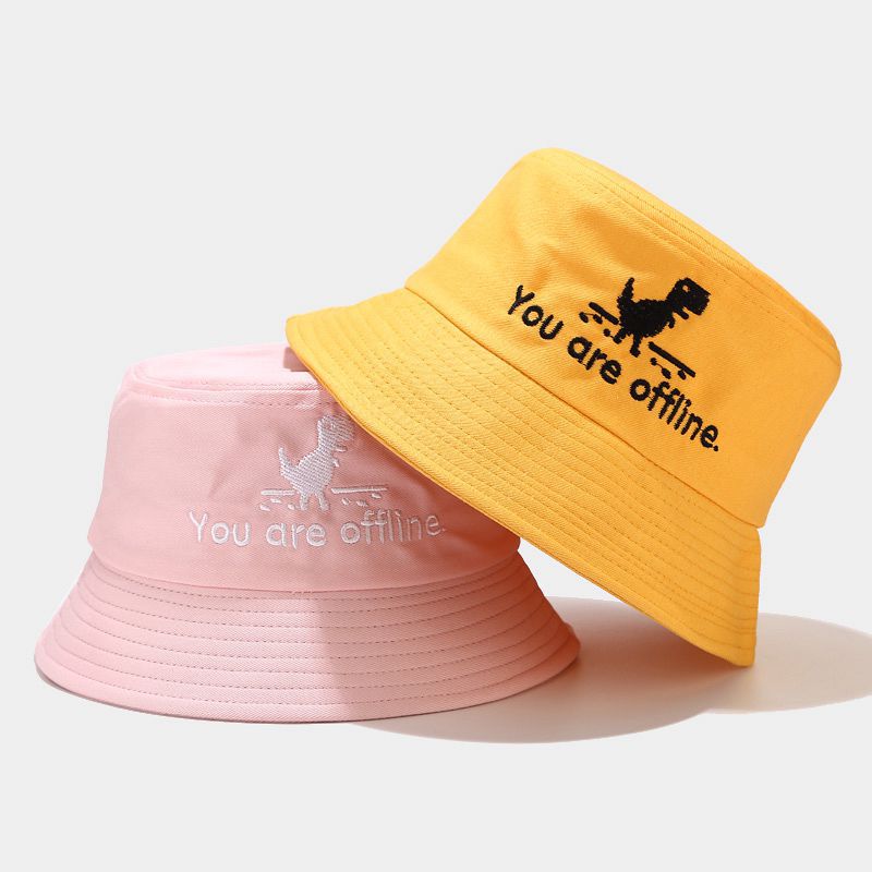 2020 Creative Error Page Bucket Hat Unisex Foldable Dinosaur Bob Cap Hip Hop Gorros Men Summer Caps Panama Fishing Bucket Hat URB1™ Vêtements Streetwear URB1™ Vêtements Streetwear 2020-