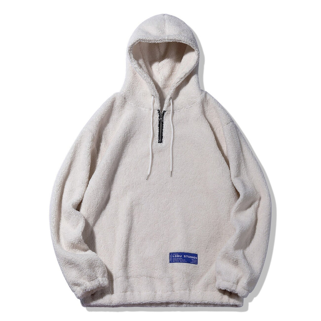 sweat-shirt-hoodie-à-capuche-molletoné-mouton-noir-beige-blanc-zip-homme-femme-pas-cher-mixte-urb1-vêtements-streetwear