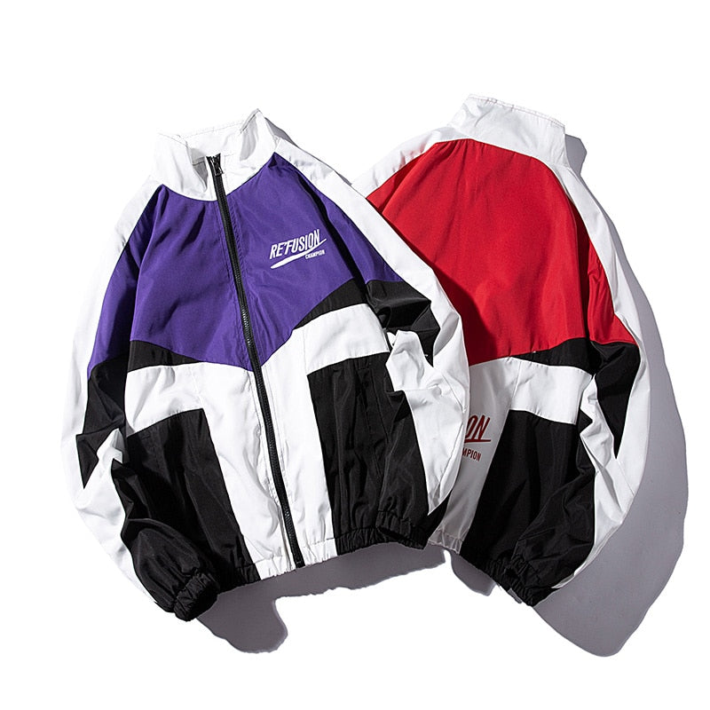 "CHAMPION" Veste coupe vent Violet - URB1™ - URB1™ Vêtements Streetwear mode boutique streetwear shop