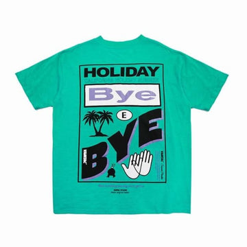 Bye Holiday T-shirt men t shirts Harajuku Funny Print Tshirt Men Hip Hop Cotton Streetwear Tee Shirt Homme Tops tees T338 - URB1™ Vêtements Streetwear mode boutique streetwear shop