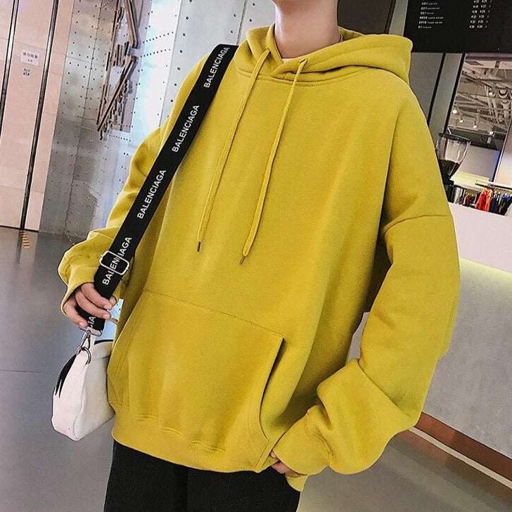 LAPPSTER Men Fleece Colorful Hoodies 2019 Autumn Mens Hip Hop Solid Hooded Sweatshirts Korean Fashions Black Winter Hoodie URB1™ Vêtements Streetwear URB1™ Vêtements Streetwear lappster