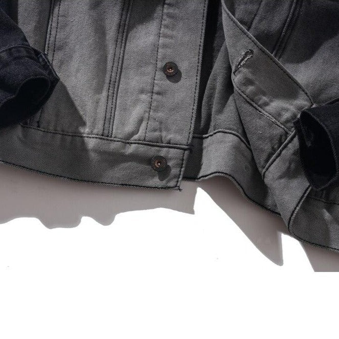 Dark Icon Gradient Denim Jacket Men Turn-down Collar Street Fashion Men's Jackets 2019 Jeans Jackets for Men URB1™ Vêtements Streetwear URB1™ Vêtements Streetwear dark-icon-gradient-den