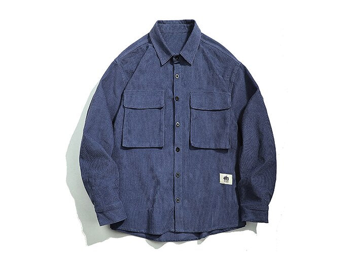 LACIBLE Hip Hop Parka Corduroy Jackets Men Women Streetwear Pocket decoration Jacket 2020 Winter Harajuku Corduroy Jackets URB1™ Vêtements Streetwear URB1™ Vêtements Streetwear lacible-