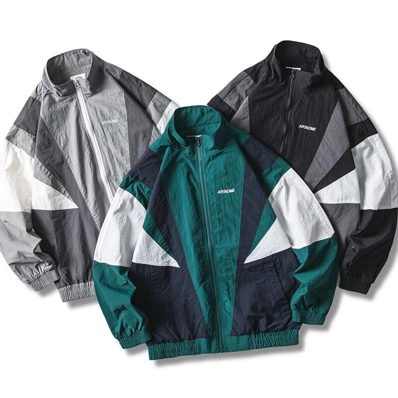 "ARTACME" Veste coupe vent retro Vert - URB1™ - URB1™ Vêtements Streetwear mode boutique streetwear shop