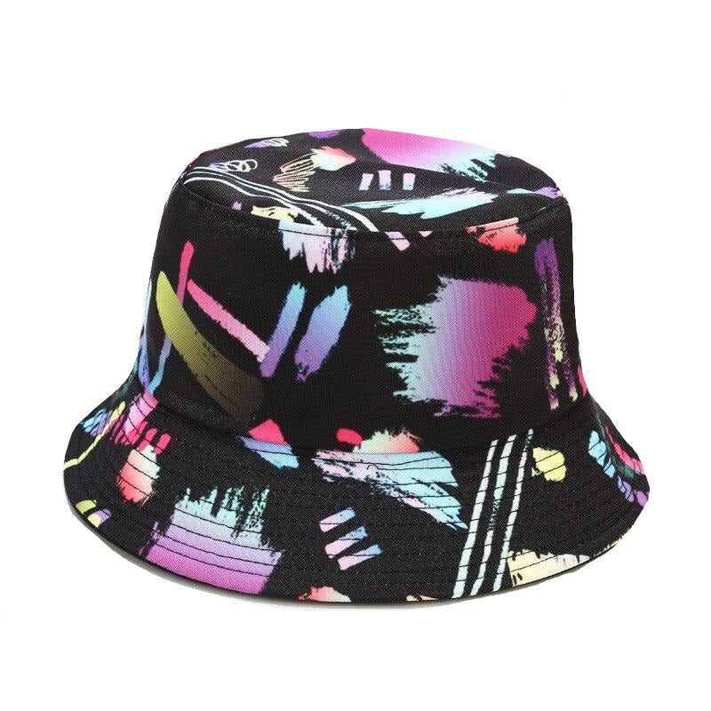 2021 Women's Cap Ins New Bucket Hat Botanical Flower Print Fisherman Hat For Women Spring Summer Outdoor Sun Protection Hat Men URB1™ Vêtements Streetwear URB1™ Vêtements Streetwear 202