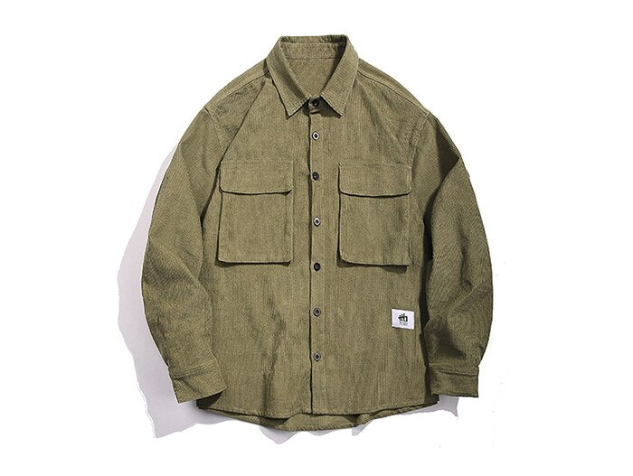 LACIBLE Hip Hop Parka Corduroy Jackets Men Women Streetwear Pocket decoration Jacket 2020 Winter Harajuku Corduroy Jackets URB1™ Vêtements Streetwear URB1™ Vêtements Streetwear lacible-