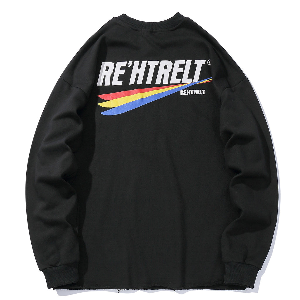 "RE'HTRELT" Sweatshirt crewneck Noir - URB1™ - URB1™ Vêtements Streetwear mode boutique streetwear shop