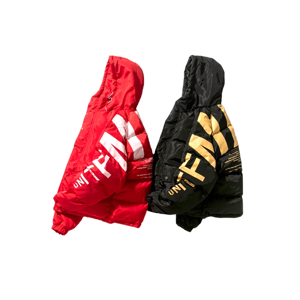 "N" Veste Doudoune Matelassée Noir - URB1™ - URB1™ Vêtements Streetwear mode boutique streetwear shop