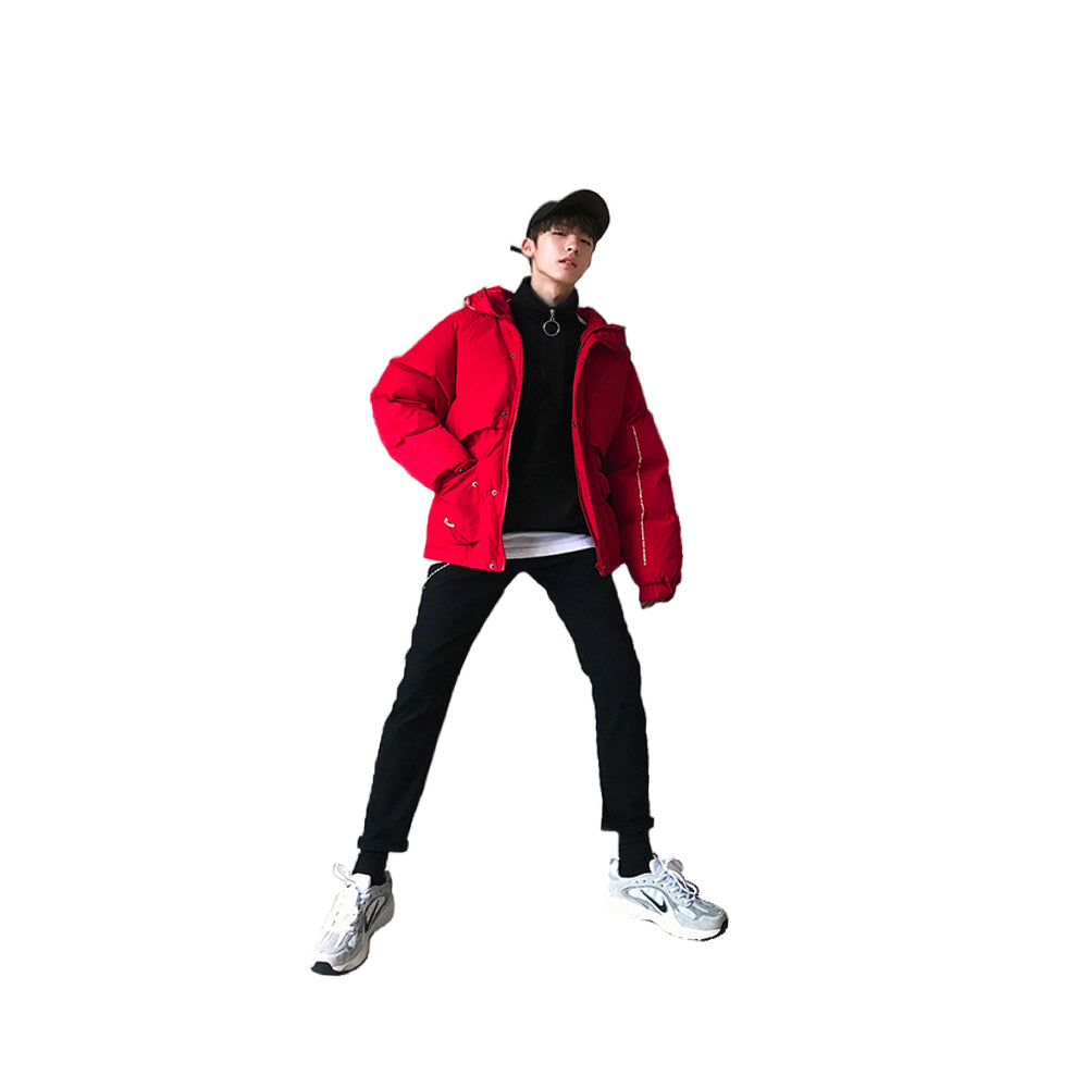 "N" Veste Doudoune Matelassée Rouge - URB1™ - URB1™ Vêtements Streetwear mode boutique streetwear shop