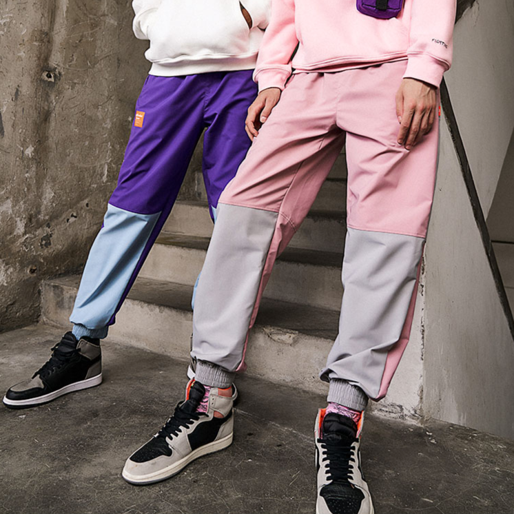 PCS Pantalon Cargo Violet Streetwear URB1 URB1 Vetements Streetwear