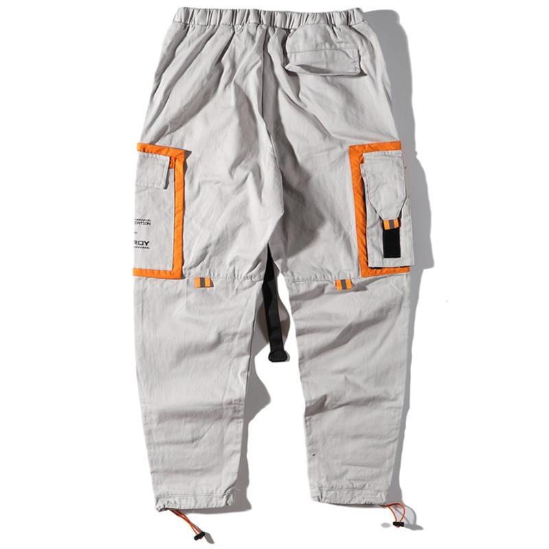 "LEVEL 7" Pantalon Cargo Poches Streetwear Gris - URB1™ - URB1™ Vêtements Streetwear mode boutique streetwear shop