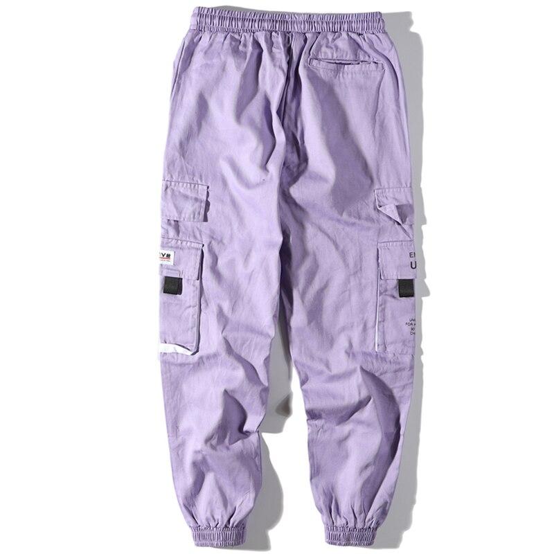 "UNIROY" Pantalon Cargo Streetwear Violet - URB1™ - URB1™ Vêtements Streetwear mode boutique streetwear shop