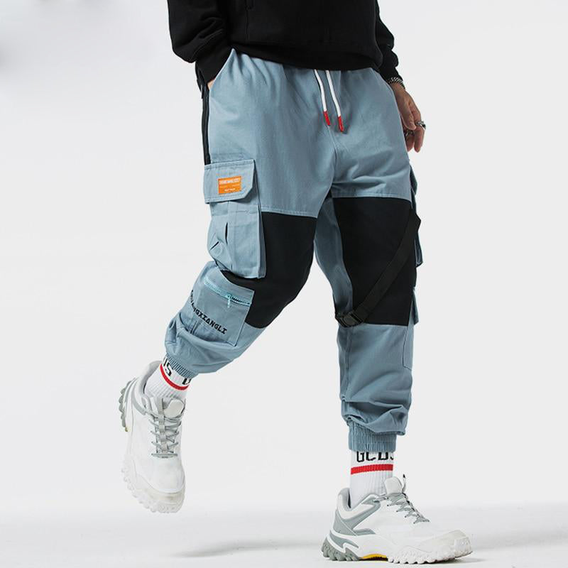 "CGO" Pantalon cargo Streetwear Bleu - URB1™ - URB1™ Vêtements Streetwear mode boutique streetwear shop