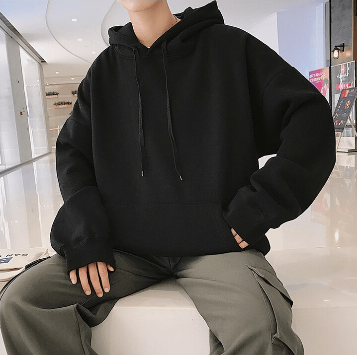 "L'ESSENTIEL" Sweatshirt Hoodie à capuche Noir - URB1™ 200000344 URB1-vetements-streetwear 